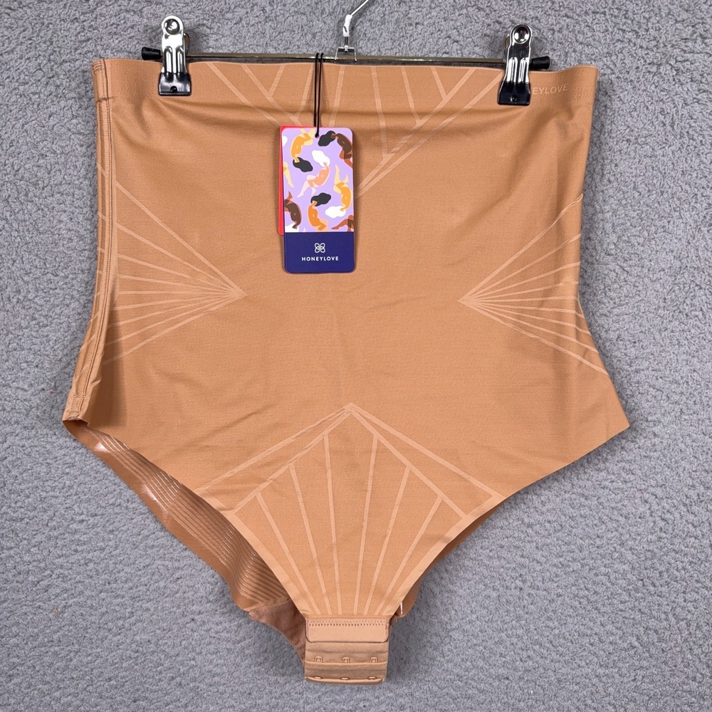 Honeylove Shapewear Womens XL Beige Nude Sand SuperPower Brief Comfort  $84